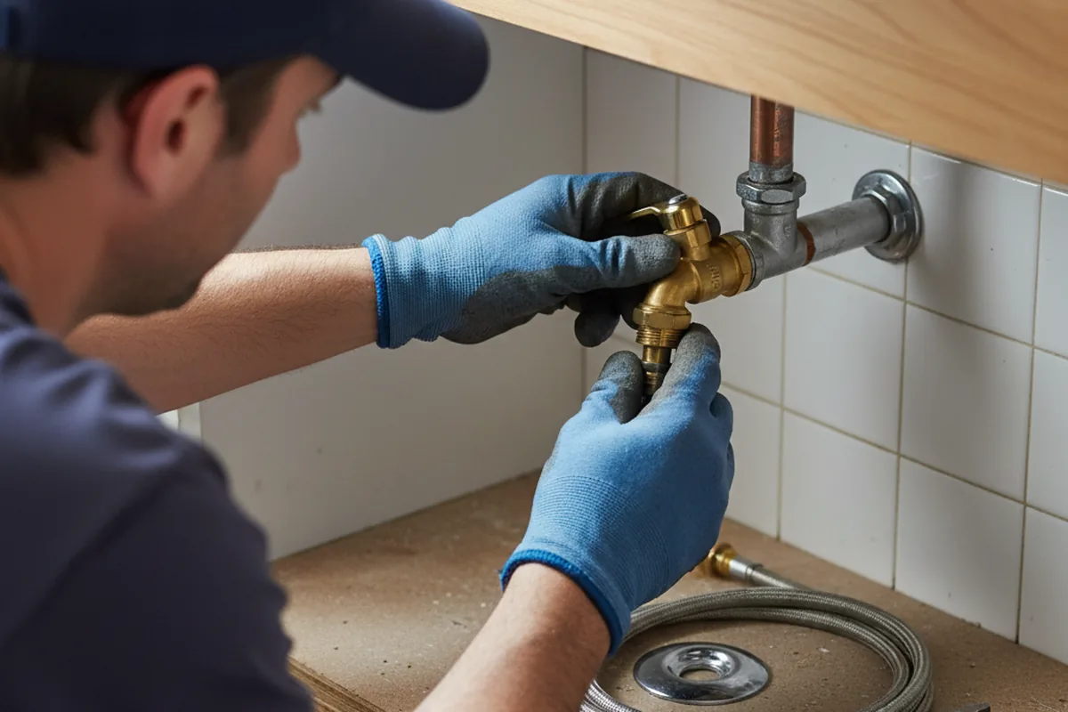 Shutoff valve and fitting work during Repiping in Cannon Falls